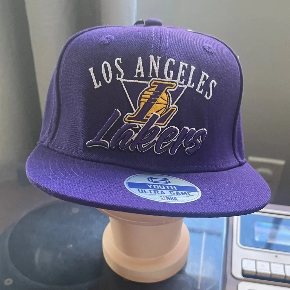 Purple LA Cap with Yellow Logo